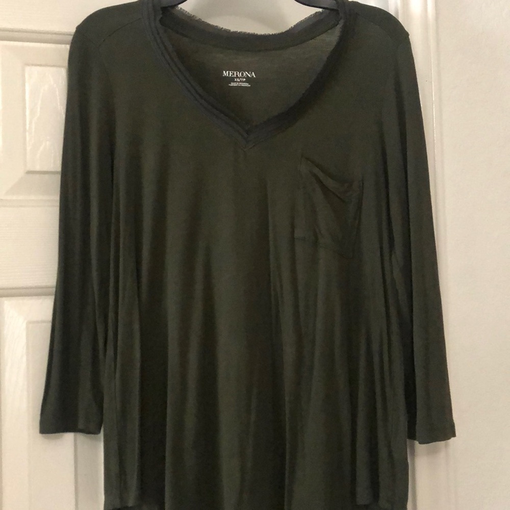Women’s Dark Green top